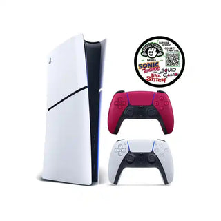 SONY PS5 Digital E + PS5 Dual Sense Cosmic Red + Cable Guy Holdem