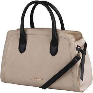 Pierre Cardin Charlie Satchel Beige Black