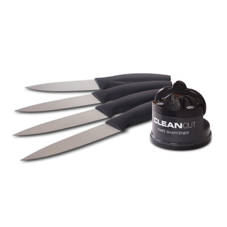 Cleancut Knives Grey Plus Sharpener