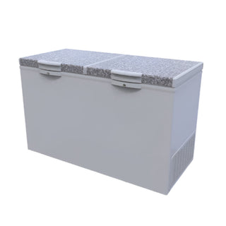 Defy 386L White CF410 Double Lid Freezer DMF523