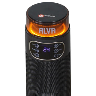ALVA EIH210 Electric Tower Fan Heater with Remote