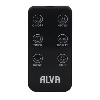 ALVA EIH210 Electric Tower Fan Heater with Remote