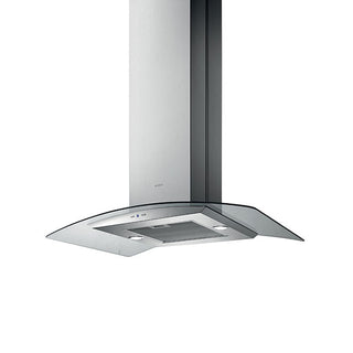 Elica 90cm Curved Glass Island Cooker Hood (Stainless Steel) – 10/REEF ISLAND90