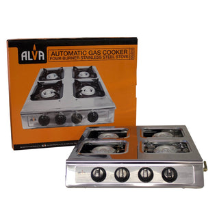 Alva 4 Burner Stainless Steel Gas Stove GCS10