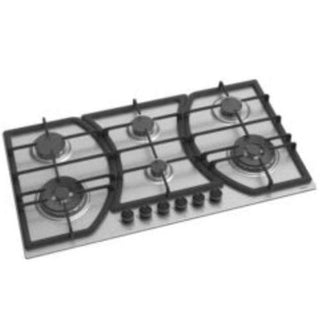 Ferre 90cm 6 Burner Built Gas in Hobs Stainless Steel BF191