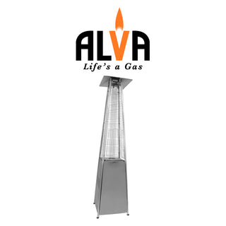 Alva - Designer Glass Flame Patio Heater