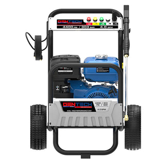 Gentech 303 BAR / 4400 PSI Industrial Petrol Pressure Washer GPPW4400   - Blue