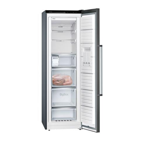 Siemens - 242L iQ500 Freestanding Freezer - Blacksteel