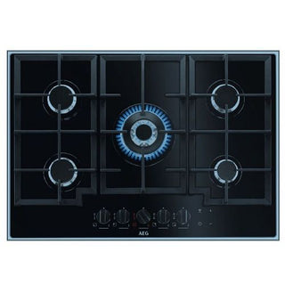 AEG 70cm Gas on Glass hob 5 burner HKB75540NB