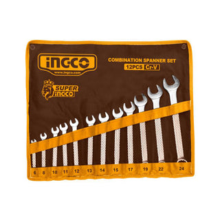 INGCO - Combination Spanner Set - 12 Pieces (6 - 24mm)