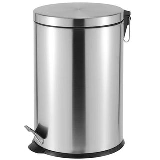 Casa Roma 20L Silver Pedal Bin (KB7035-20LS)