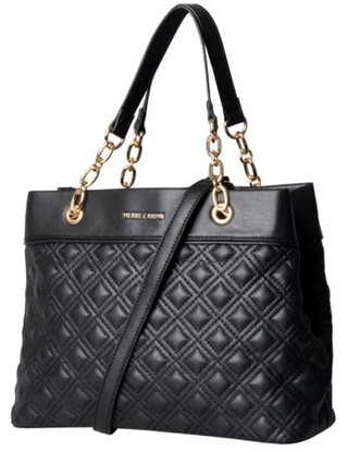 Pierre Cardin Kylie Chain Quilted Satchel