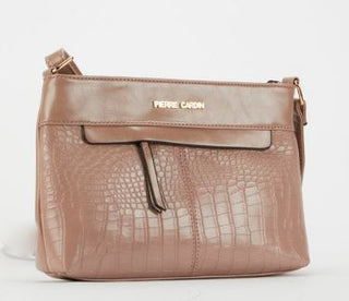 Pierre Cardin Felicia Croc Panel Crossbody | Mink – PCL05098MKMK-A0