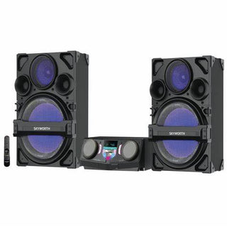 SKYWORTH 2.0ch speaker, Bluetooth 5.0, USB, SD, MIC, RCA, Optical, AUX Input, FM, Lighting, 1200W   BS700