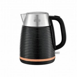 Sunbeam Ultimum - 1.7L S/S Black Ribbed Kettle with Wood Trim S/S SUSRK-2800