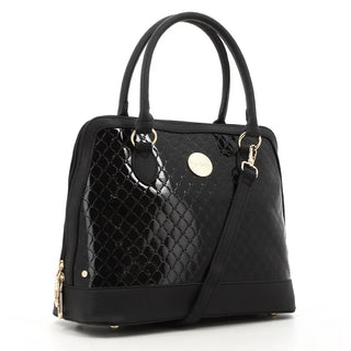 Pierre Cardin  Lira Monogram Satchel Black