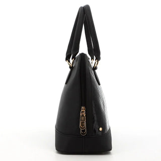 Pierre Cardin  Lira Monogram Satchel Black
