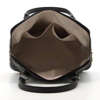 Pierre Cardin  Lira Monogram Satchel Black