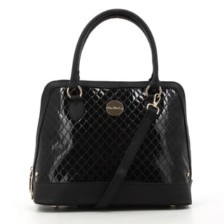 Pierre Cardin  Lira Monogram Satchel Black