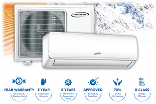 Unitherm R410A 9000BTU Midwall System Wall Mounted Air Conditioner split fixed speed( NON Inverter) R410A MWU009SFB