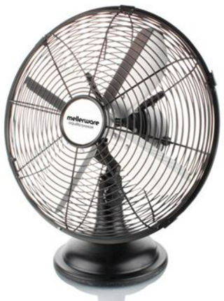 Fan Desktop Steel Black 30cm 35W "Aquillo Breeze"