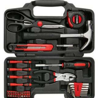 Hand Tools 39 Piece Set Steel Red