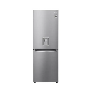 LG 301L Nett Bottom Mount Combi Fridge with Water Dispenser - Platinum Silver GC-F369NLJM.APZQESA