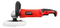 Sander Polisher With Auxiliary Handle Plastic Red 180mm 1200W