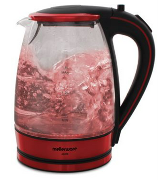 Kettle 360 Degree Cordless Glass Red 1.8L 2200W "Azure"