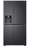 LG 762L Matte Black Steel Side-by-Side Fridge/Freezer