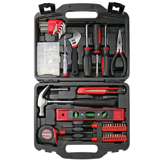 Hand Tools 145 Piece Set Steel Red