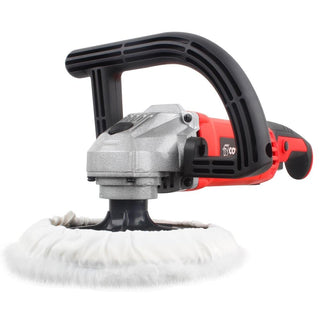 Sander Polisher With Auxiliary Handle Plastic Red 180mm 1200W