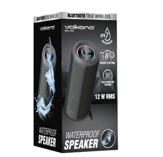 Volkano Hydro + Series  IPX7 Bluetooth Speaker VK-3459-BK