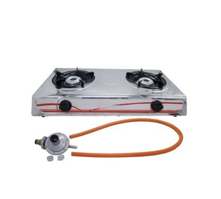 Stainless Steel Gas Stove - 2 Burner