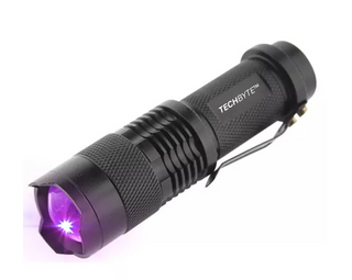 TechByte UV Light Torch - Black Light - Scorpion Torch - 395nm - Mini Size