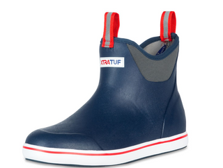 Xtratuf Ankle Deck Boot - Navy Red - UK 10