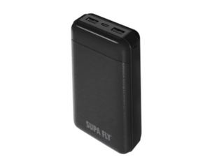 Superfly  20000mAh LED with USB Light Powerbank  Black