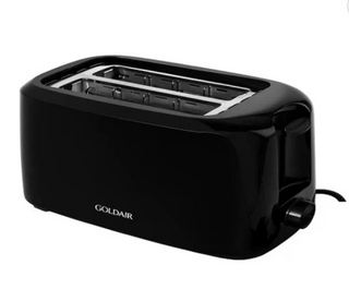 Goldair 2 Slice Toaster - Black GTT-201B