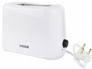 Goldair 2 Slice Toaster - White GTT-201W