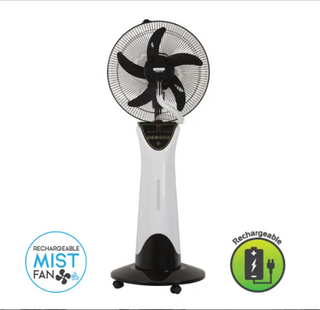 Eurolux Tower Portable Rehargeable Mist Fan With Led Light F82