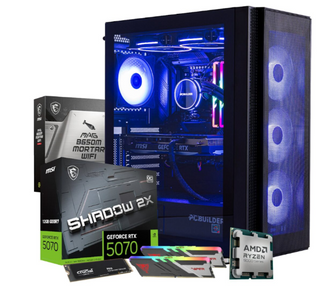 PCBuilder TACTICIAN Gaming Desktop – Ryzen 7, 32GB RAM, 2TB SSD, Win 11 Home