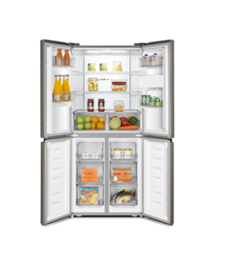 Hisense 392L Multi-Door Side By Side Refrigerator Grey H525FI-WD