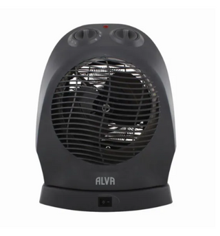 ALVA Electric Fan Heater With Oscillation 2000W Black