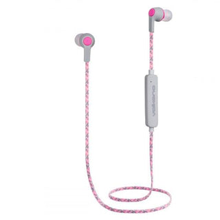 Volkano Moda- Nylon Bluetooth Earphones with carry case-PK VK-1107-PK