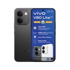 VIVO V80 Lite 5G (256GB + 6GB RAM) + FREE Earclips & Watch