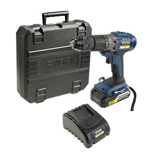 Ryobi 18V Li-ion Starter Kit Driver Drill 10 mm Includes Battery and Charger