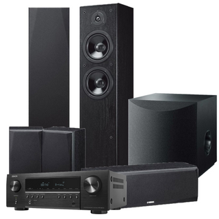 Yamaha NS F51 Home Theatre Package incl Yamaha RX-V385 AV Amplifier - Complete 5.1 Home Theatre Package