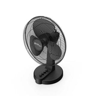 Alva Air 30cm Black Plastic Desk Fan