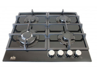 ALVA - 60cm 4-BURNER GAS HOB - GLASS GDH200