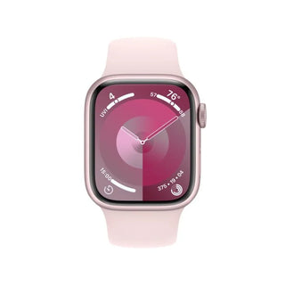 Apple Watch Series 9 GPS 41mm Pink Aluminium Case with Light Pink Sport Band - S/M